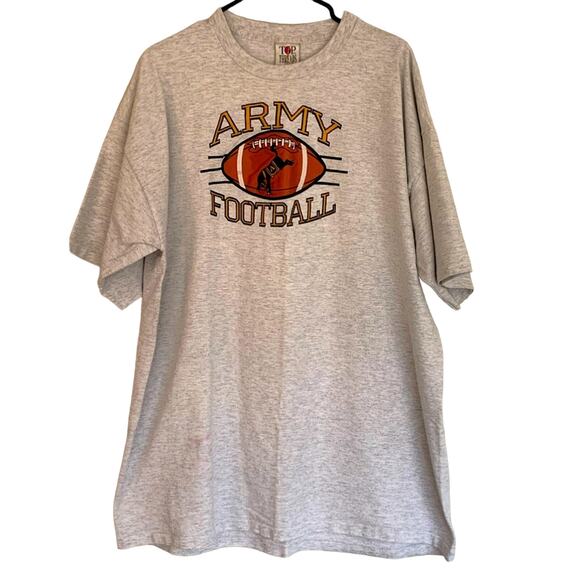 VINTAGE ARMY FOOTBALL HEAVY COTTON EMBROIDERED XXL MENS SHIRT RARE - Picture 1 of 5